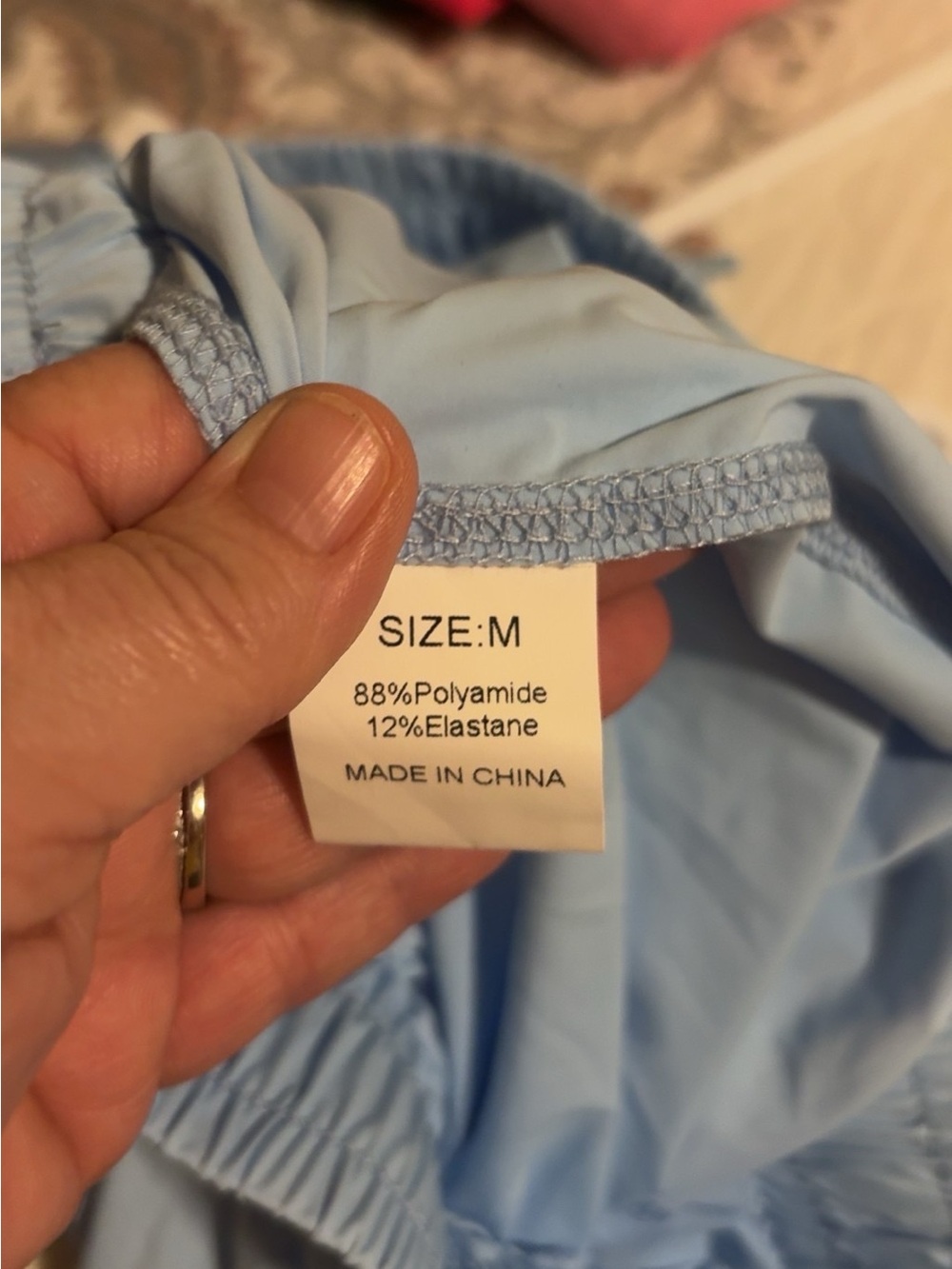 Light Blue Women's Drawstring Skort - Picture 4 of 4